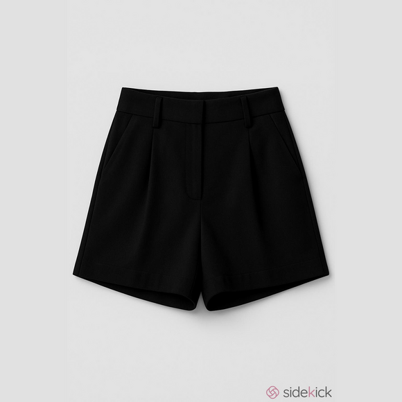 a.n.a Pants - A.N.A. Black Pleated Shorts Size 12